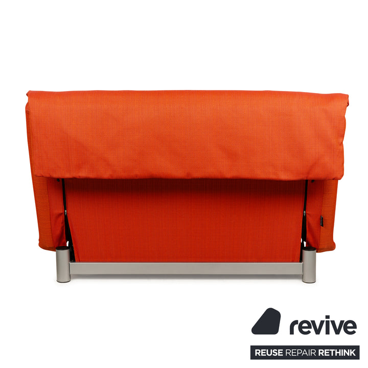 Ligne Roset Multy fabric two-seater orange red new cover manual function sleep function