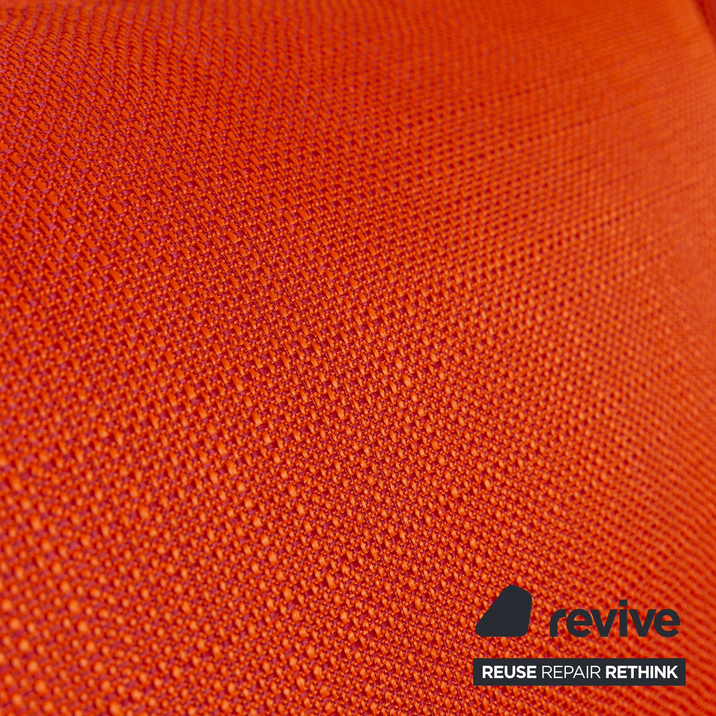 Ligne Roset Multy fabric two-seater orange red new cover manual function sleep function
