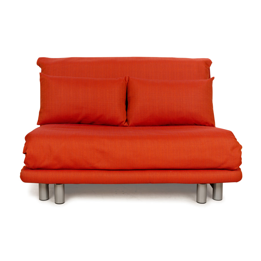 Ligne Roset Multy tissu deux places orange rouge nouvelle housse fonction manuelle fonction sommeil