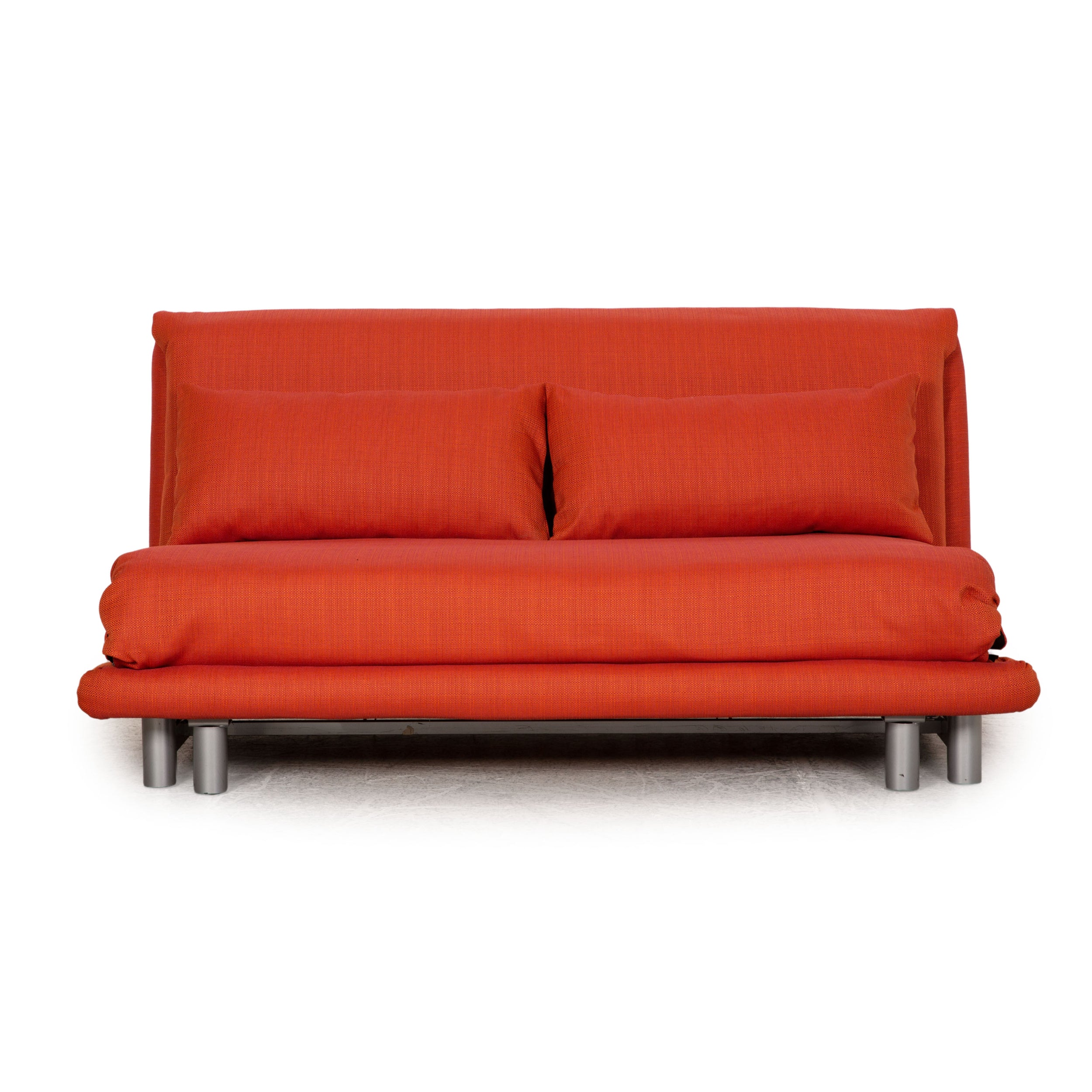 Ligne roset Canapé 3 places en tissu Multy orange fonction couchage housse neuve