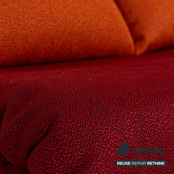 Ligne Roset Multy fabric two-seater red orange sleeping function new cover