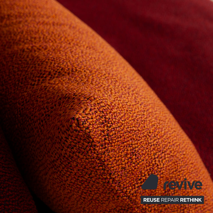 Ligne Roset Multy tissu deux places rouge orange fonction couchage nouvelle housse