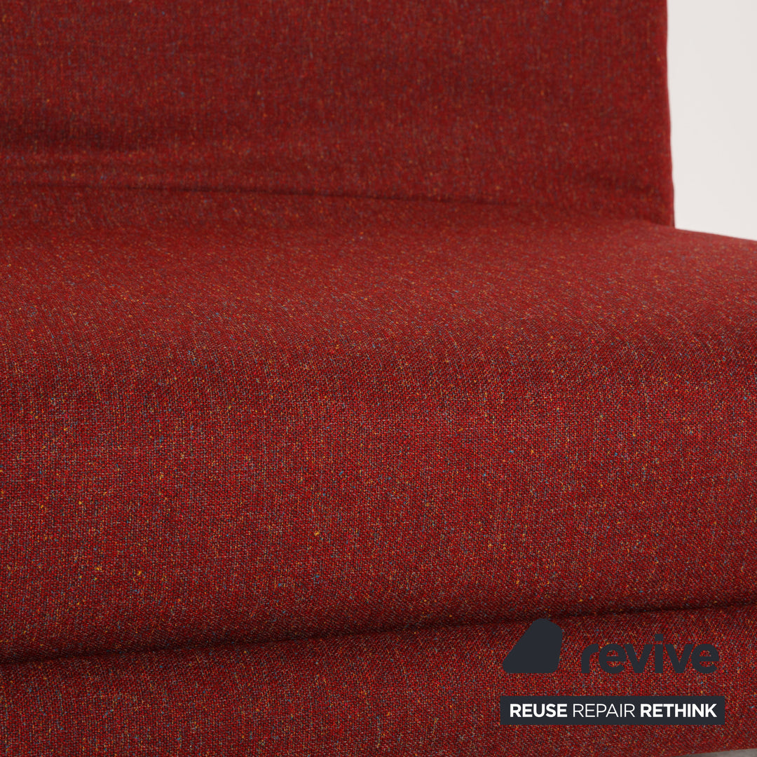 Ligne roset Canapé 3 places en tissu Multy rouge fonction canapé housse neuve