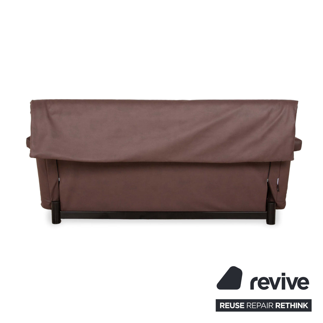 ligne roset Multy Stoff Zweisitzer Taupe Braun manuelle Funktion Sofa Couch Schlafsofa Neubezug inkl. Armlehnen