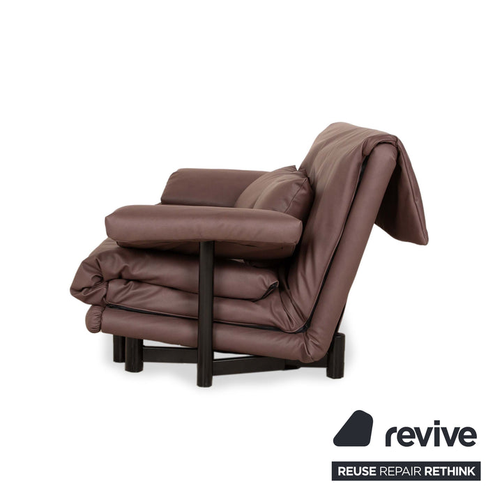 ligne roset Multy Stoff Zweisitzer Taupe Braun manuelle Funktion Sofa Couch Schlafsofa Neubezug inkl. Armlehnen