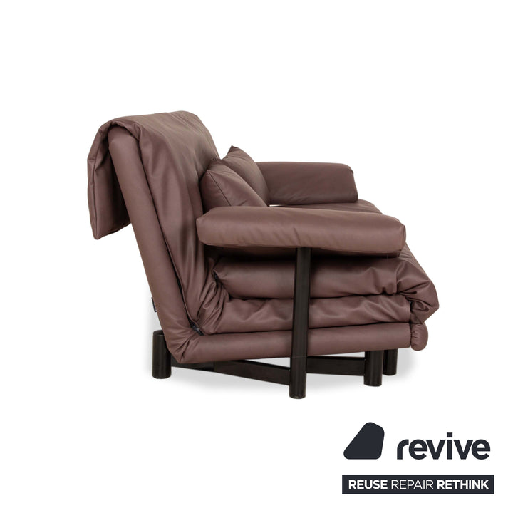 ligne roset Multy Stoff Zweisitzer Taupe Braun manuelle Funktion Sofa Couch Schlafsofa Neubezug inkl. Armlehnen