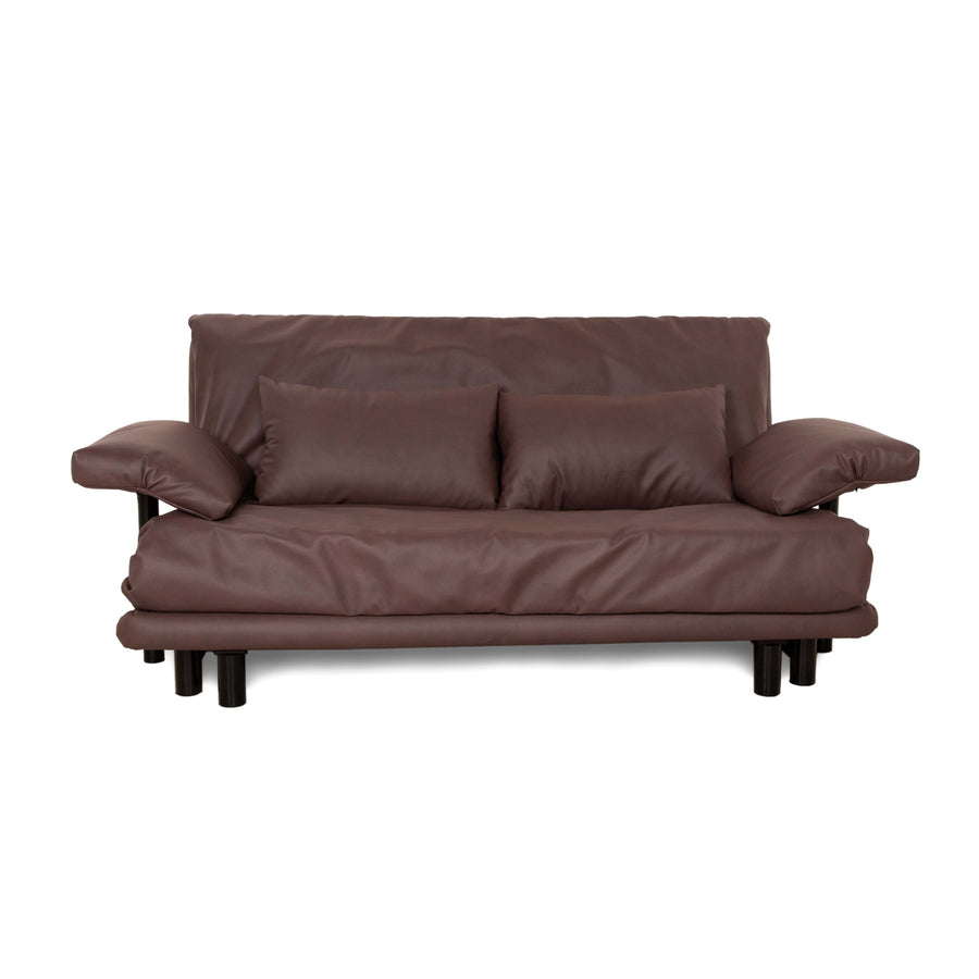 ligne roset Multy Stoff Zweisitzer Taupe Braun manuelle Funktion Sofa Couch Schlafsofa Neubezug inkl. Armlehnen