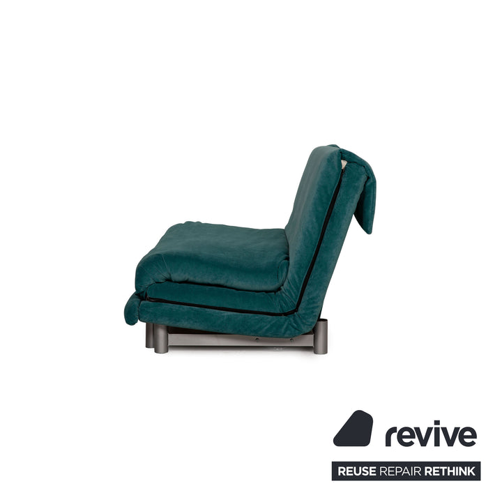 ligne roset Multy Stoff Dreisitzer Türkis Sofa Couch Schlaffunktion