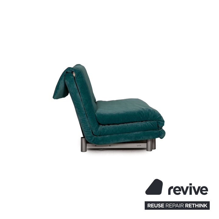 ligne roset Multy Stoff Dreisitzer Türkis Sofa Couch Schlaffunktion