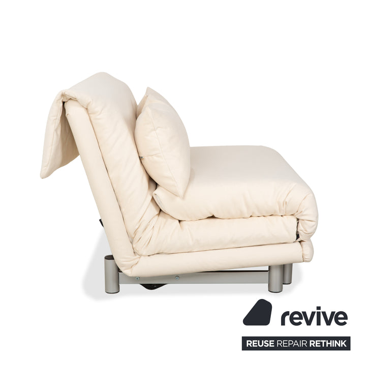Ligne Roset Multy Zweisitzer Beige Creme manuelle Schlaffunktion Sofa Couch Neubezug