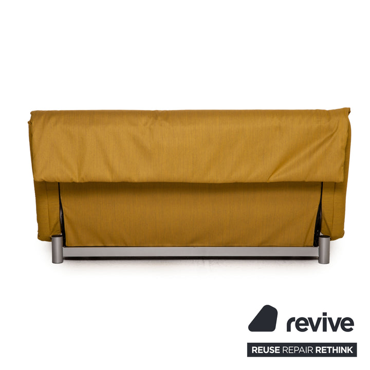 ligne roset Multy fabric sofa yellow three-seater couch function sleeping function
