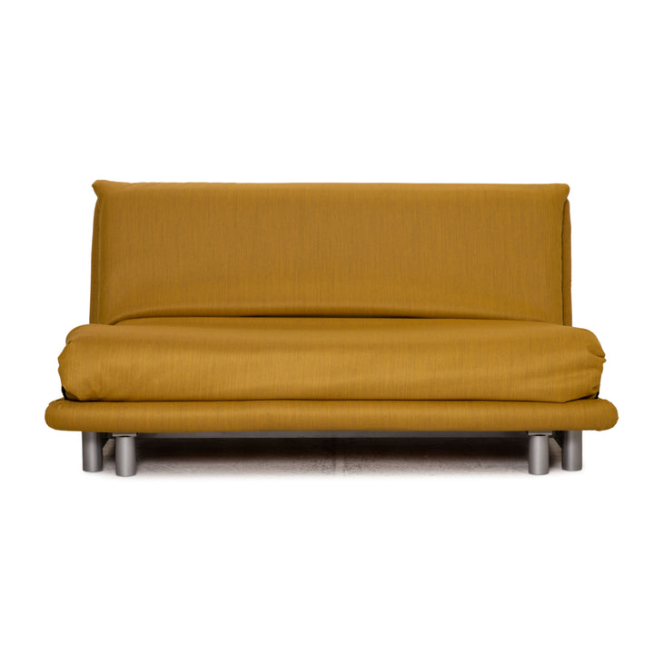 ligne roset Multy fabric sofa yellow three-seater couch function sleeping function