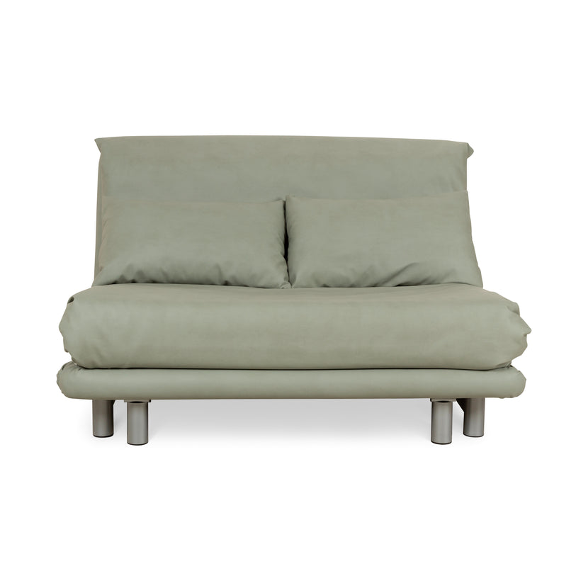 ligne roset Multy two-seater green vegan leather (Gavin 110) fabric manual function sofa bed couch new cover