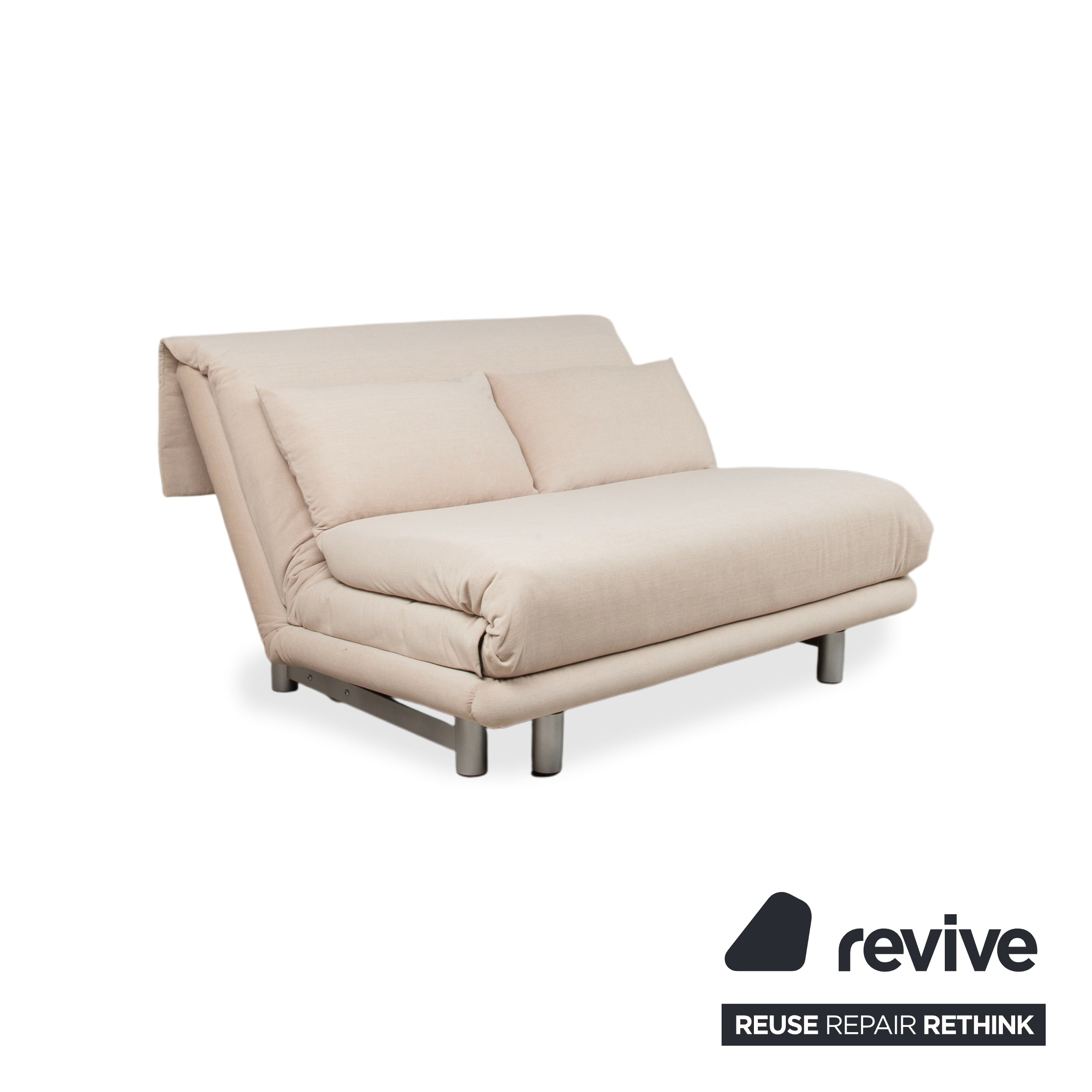 Ligne Roset Multy Zweisitzer Grau Creme MALOU 130