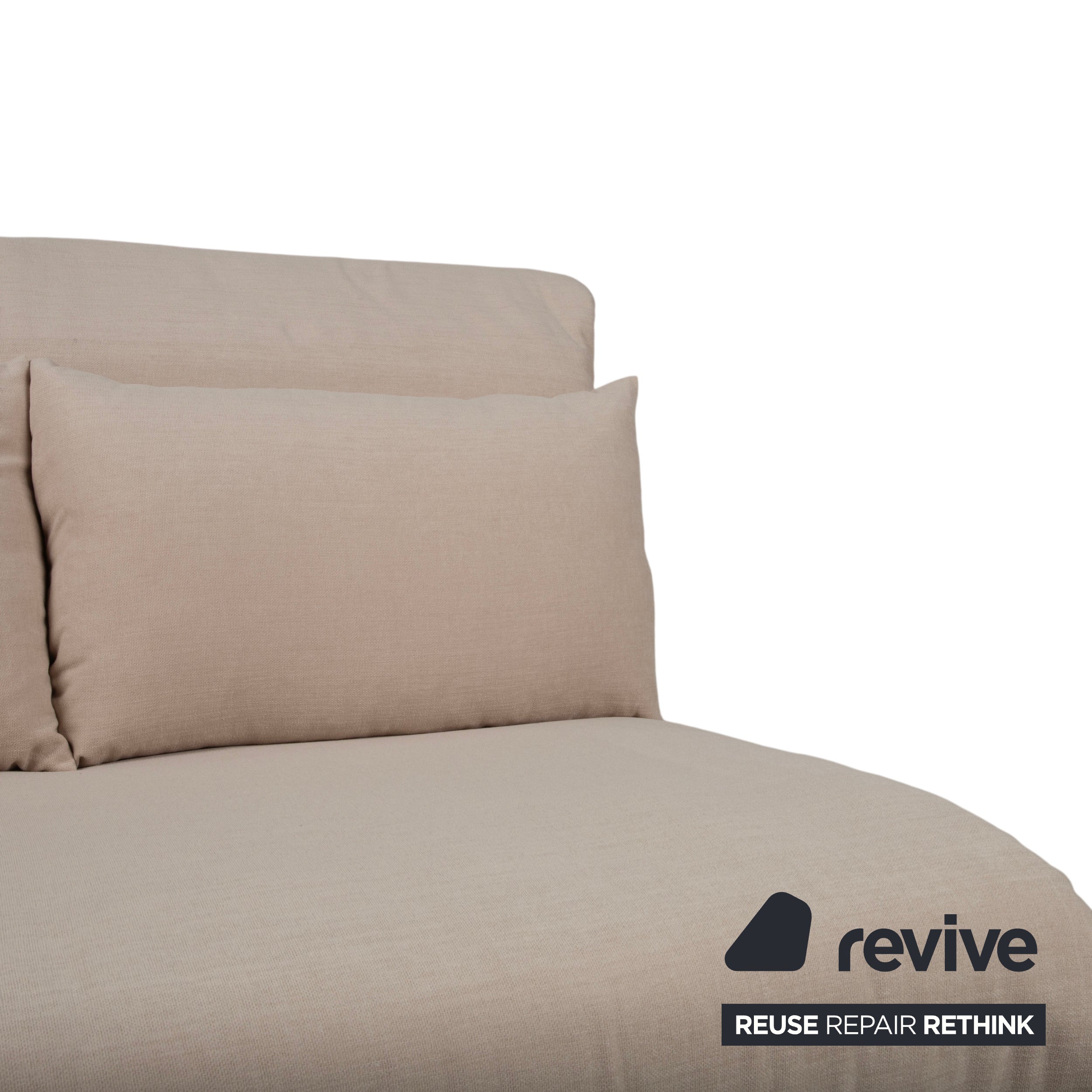 Ligne Roset Multy Zweisitzer Grau Creme MALOU 130