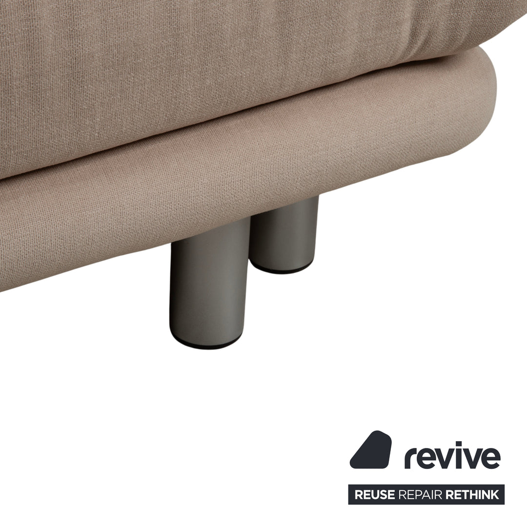 Ligne Roset Multy Zweisitzer Grau Creme MALOU 130