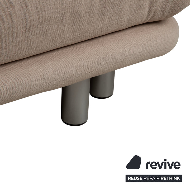 Ligne Roset Multy Zweisitzer Grau Creme MALOU 130