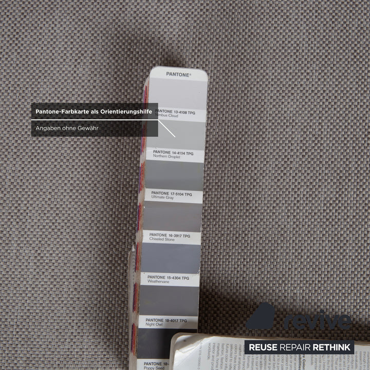 Ligne Roset Multy Zweisitzer Stoff Grau Neubezug VORANO 602 Schlaffunktion manuelle Funktion