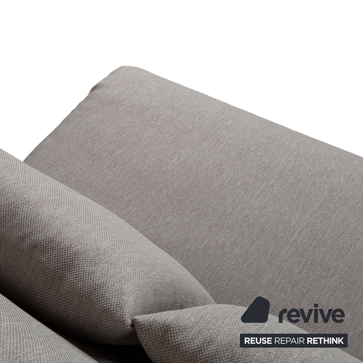 Ligne Roset Multy Zweisitzer Stoff Grau Neubezug VORANO 602 Schlaffunktion manuelle Funktion