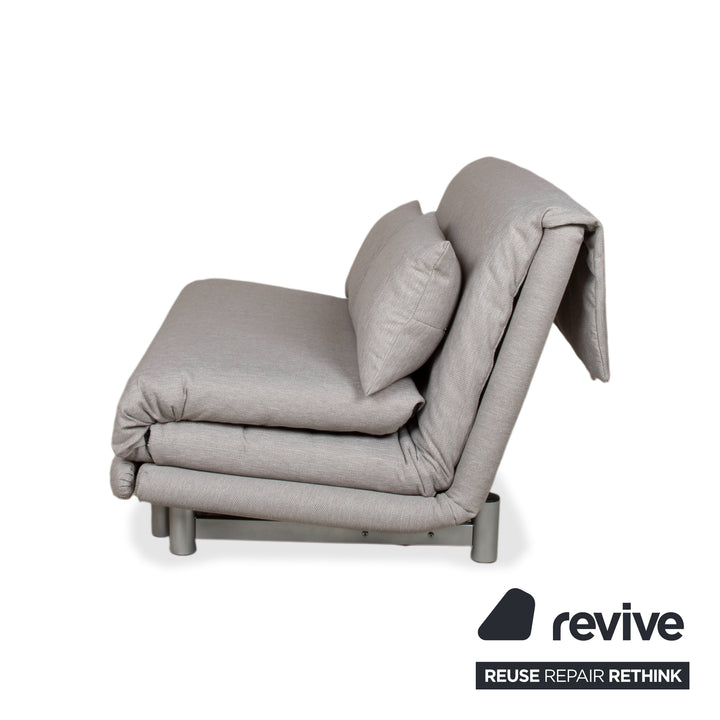 Ligne Roset Multy Zweisitzer Stoff Grau Neubezug VORANO 602 Schlaffunktion manuelle Funktion