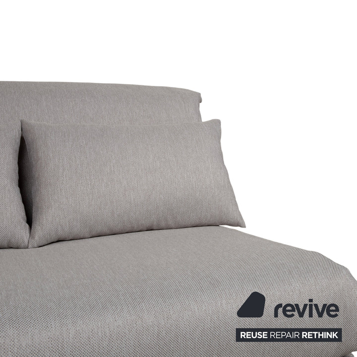 Ligne Roset Multy Zweisitzer Stoff Grau Neubezug VORANO 602 Schlaffunktion manuelle Funktion