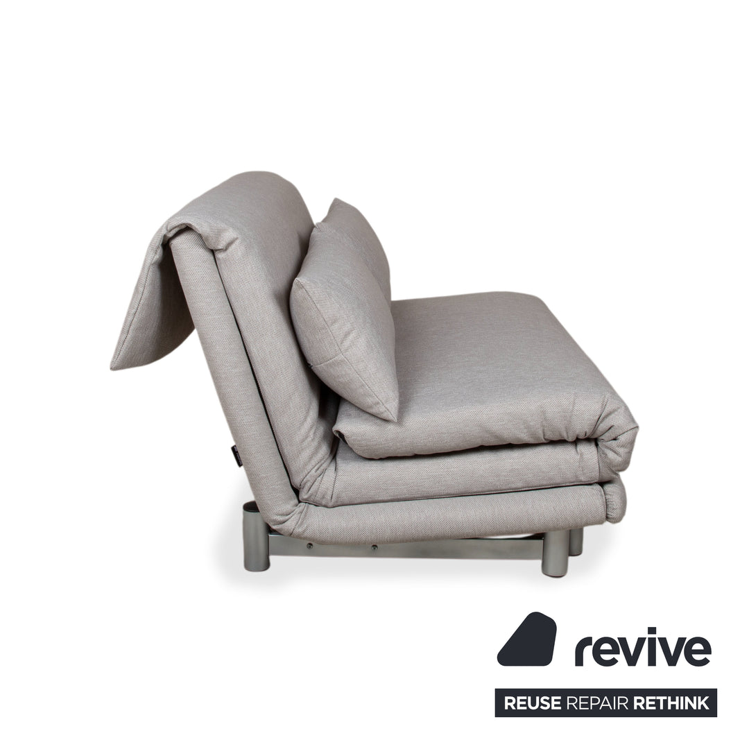 Ligne Roset Multy Zweisitzer Stoff Grau Neubezug VORANO 602 Schlaffunktion manuelle Funktion