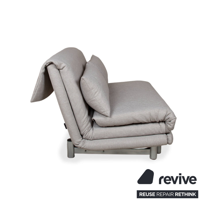 Ligne Roset Multy Zweisitzer Stoff Grau Neubezug VORANO 602 Schlaffunktion manuelle Funktion