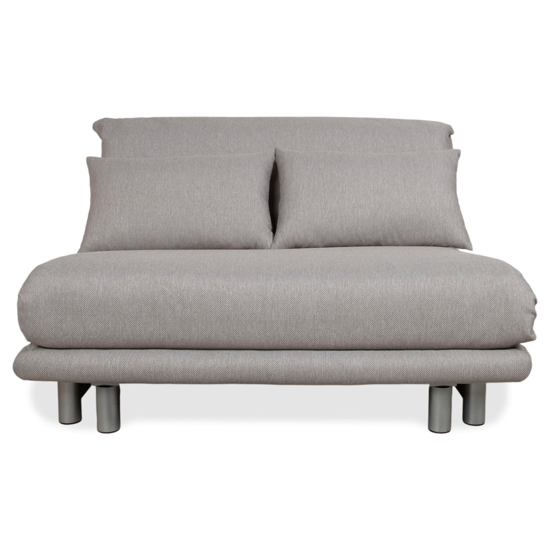 Ligne Roset Multy Zweisitzer Stoff Grau Neubezug VORANO 602 Schlaffunktion manuelle Funktion