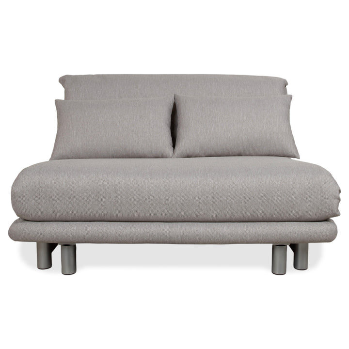 Ligne Roset Multy Zweisitzer Stoff Grau Neubezug VORANO 602 Schlaffunktion manuelle Funktion