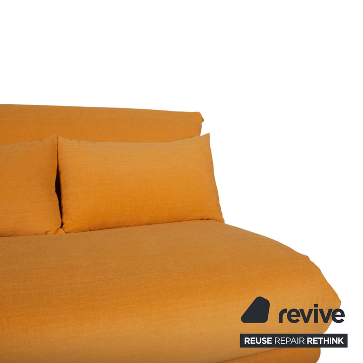 Ligne Roset Multy Zweisitzer Orange Sofa Couch manuelle Funktion Schlafsofa Neubezug MALOU 147