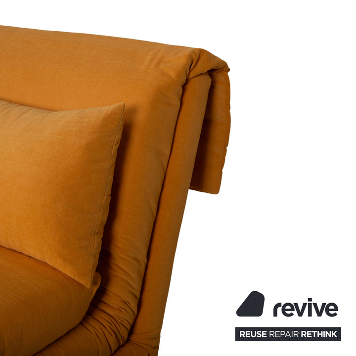 Ligne Roset Multy Zweisitzer Orange Sofa Couch manuelle Funktion Schlafsofa Neubezug MALOU 147