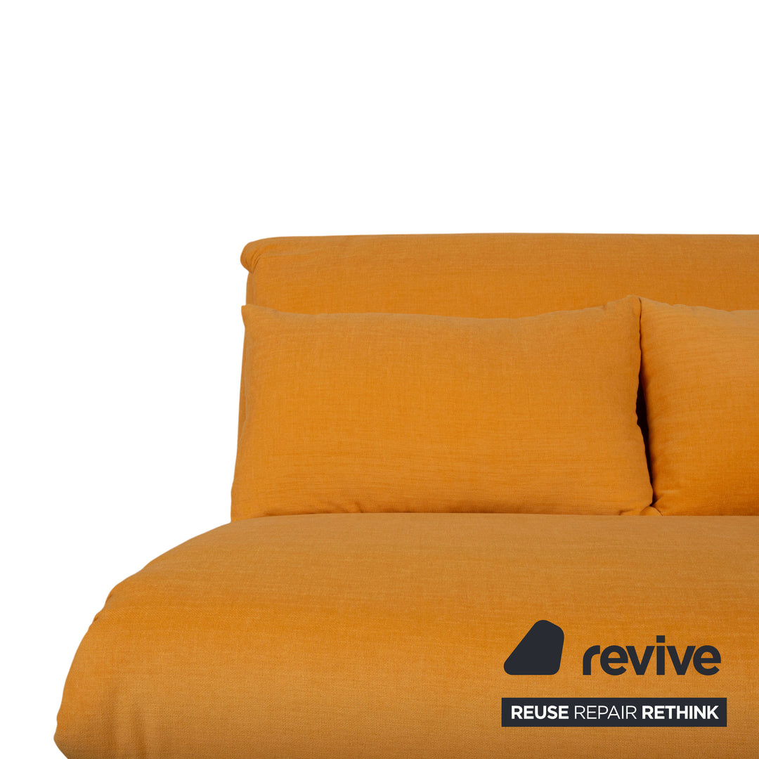 Ligne Roset Multy Zweisitzer Orange Sofa Couch manuelle Funktion Schlafsofa Neubezug MALOU 147