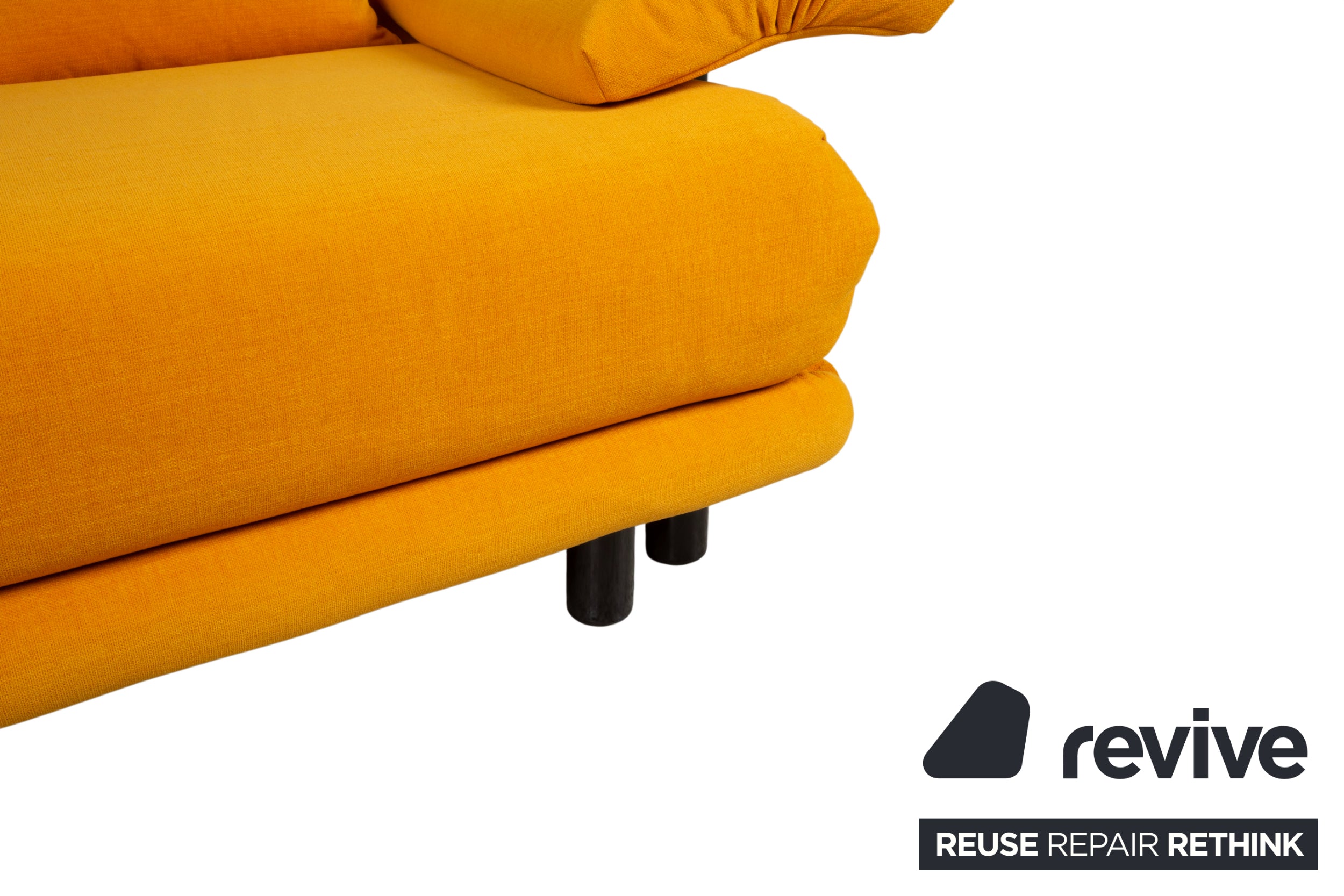 Ligne Roset Multy Two-Seater Orange MALOU 148 Sofa Couch Manual Function Sofa Bed