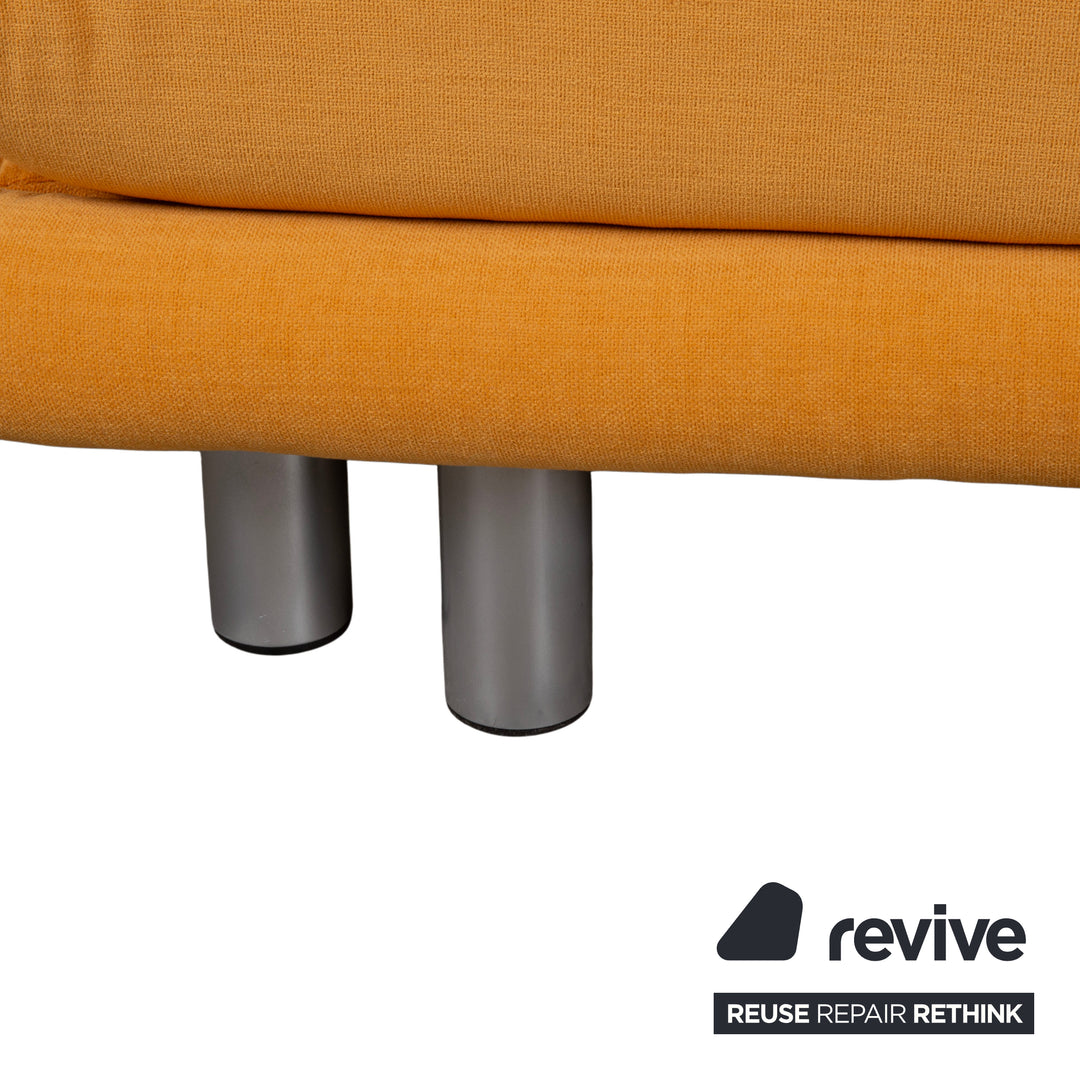 Ligne Roset Multy Zweisitzer Orange Sofa Couch manuelle Funktion Schlafsofa Neubezug MALOU 147