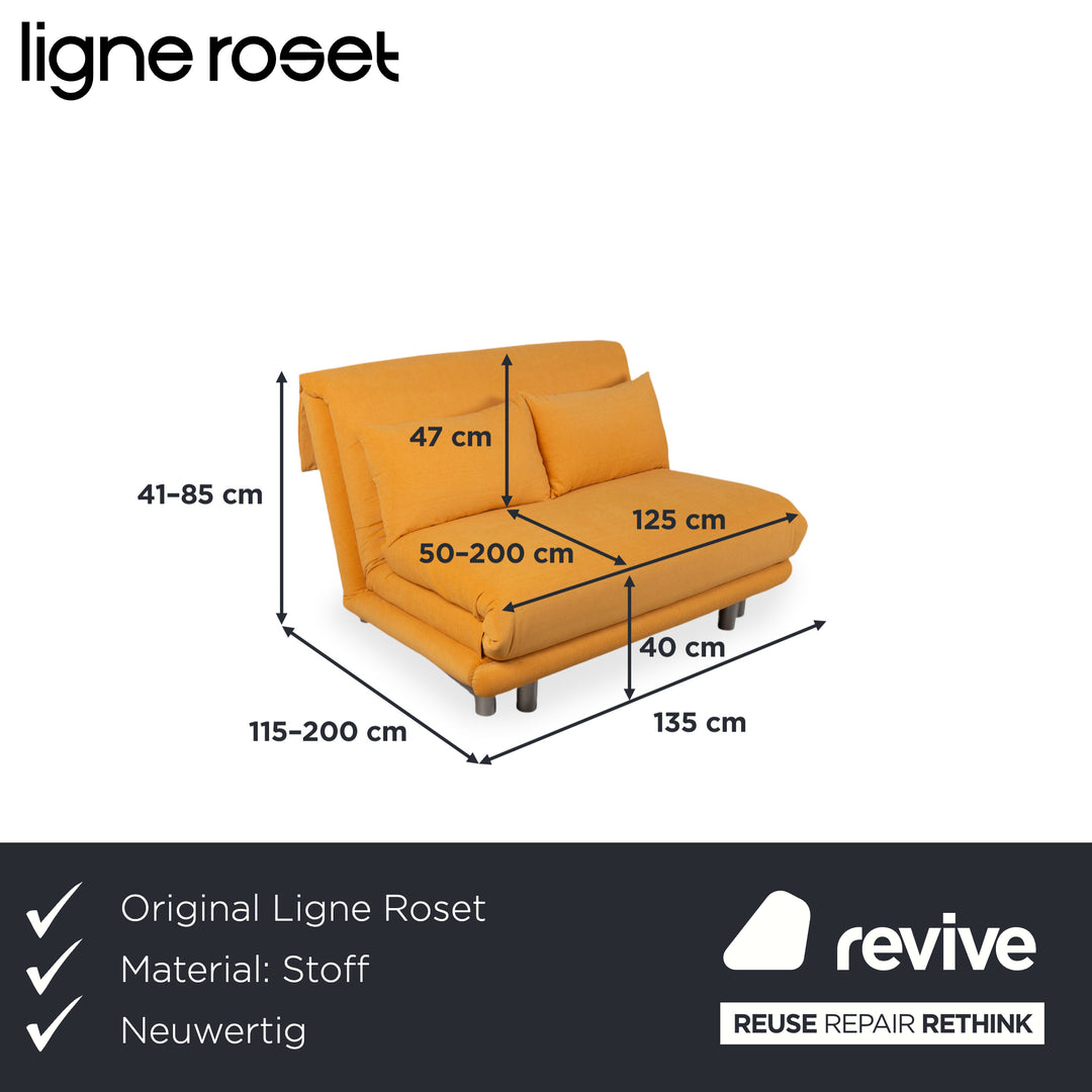 Ligne Roset Multy Canapé deux places jaune orange canapé lit manuel Neuf MALOU 147