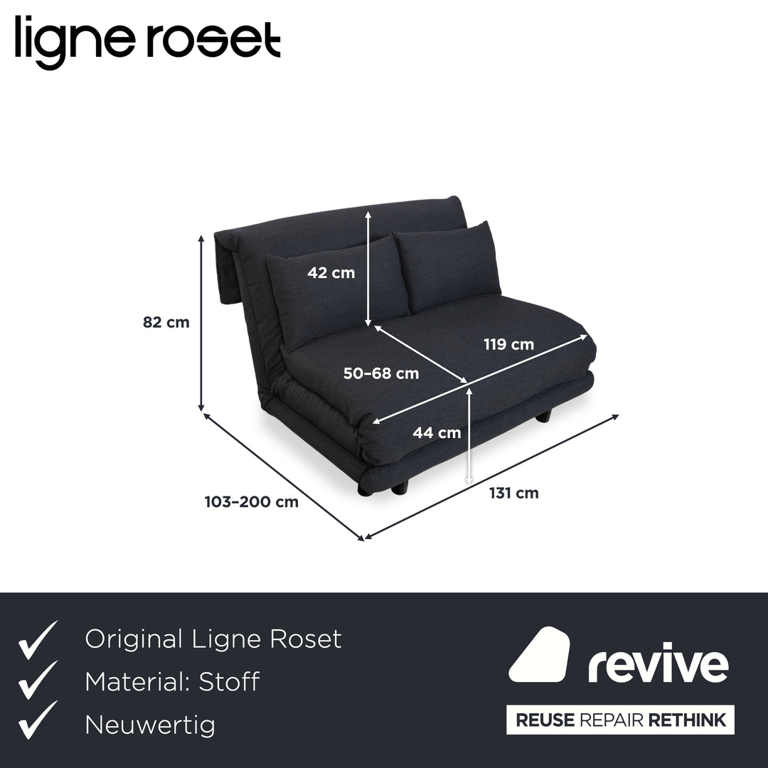 Ligne Roset Multy Zweisitzer Schlafsofa Couch manuelle Schlaffunktion Neubezug PALMA 629