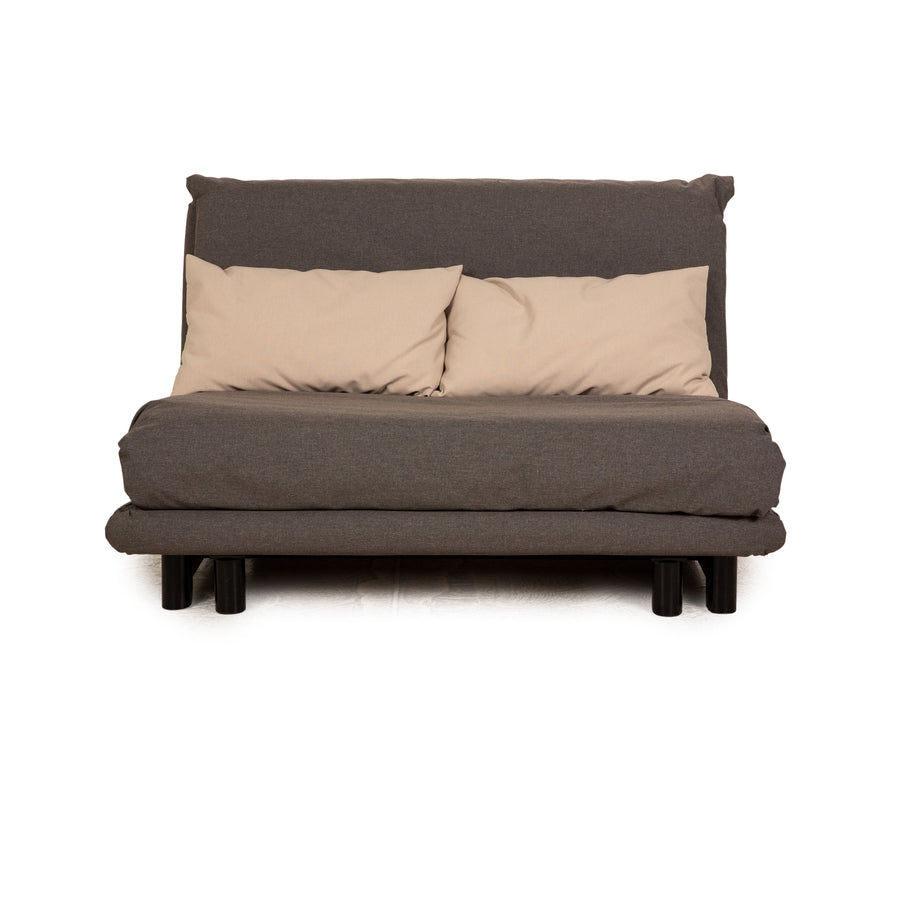 Ligne Roset Multy Zweisitzer Schlafsofa Couch Sofa manuelle Funktion Grau Braun