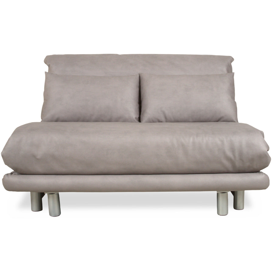 Ligne Roset Multy Zweisitzer Sofa Couch Stoff Grau Neubezug GAVIN 115 Schlaffunktion manuelle Funktion