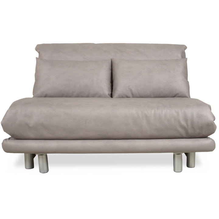 Ligne Roset Multy Zweisitzer Sofa Couch Stoff Polyester Grau Neubezug GAVIN 115 Schlaffunktion manuelle Funktion