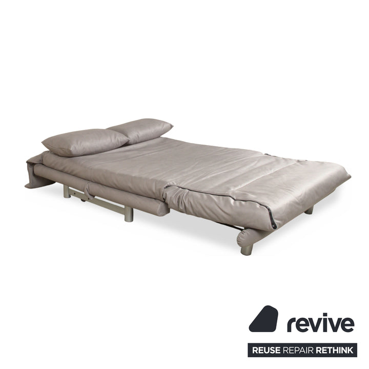 Ligne Roset Multy Zweisitzer Sofa Couch Stoff Polyester Grau Neubezug GAVIN 115 Schlaffunktion manuelle Funktion
