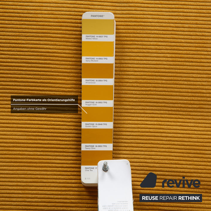 Ligne Roset Multy Zweisitzer Stoff Gelb manuelle Funktion Schlafsofa Neubezug