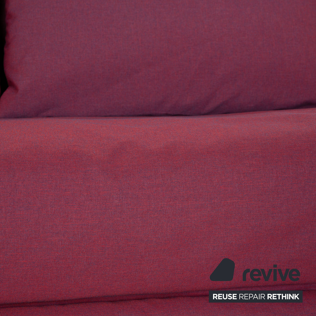 ligne roset Canapé convertible 2 places Multy en tissu violet housse neuve