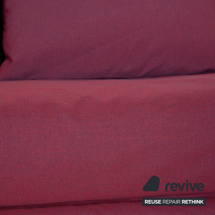 ligne roset Canapé convertible 2 places Multy en tissu violet housse neuve