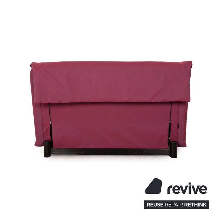 ligne roset Canapé convertible 2 places Multy en tissu violet housse neuve
