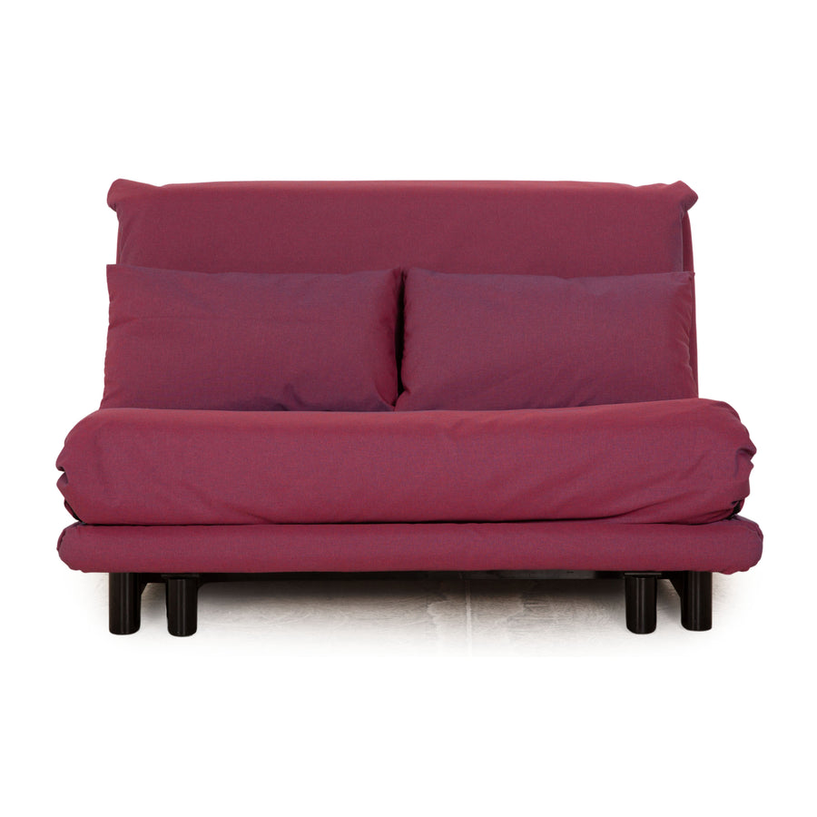 ligne roset Canapé convertible 2 places Multy en tissu violet housse neuve