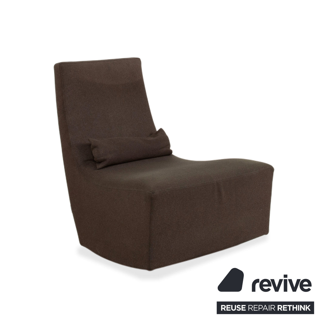 Ligne Roset Neo Sessel Stoff Grün Braun Khaki
