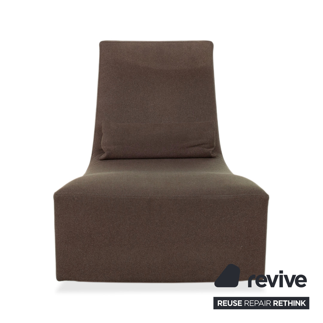 Ligne Roset Neo Sessel Stoff Grün Braun Khaki