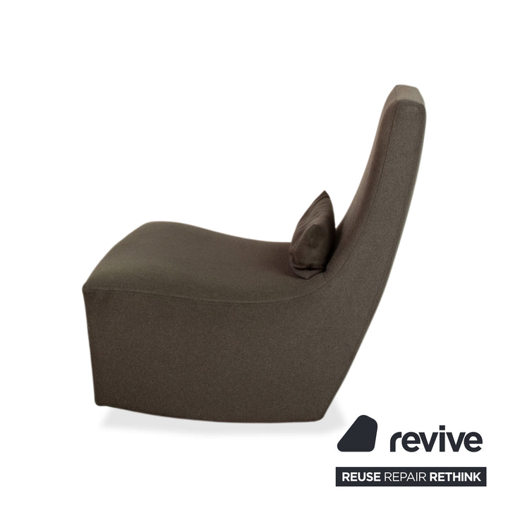 Ligne Roset Neo Sessel Stoff Grün Braun Khaki
