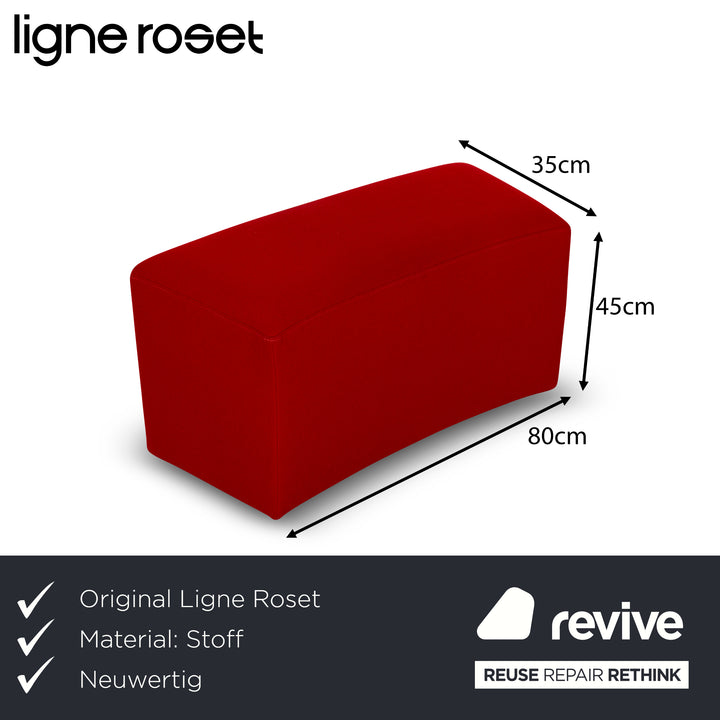 Ligne Roset Neo Stoff Hocker Rot