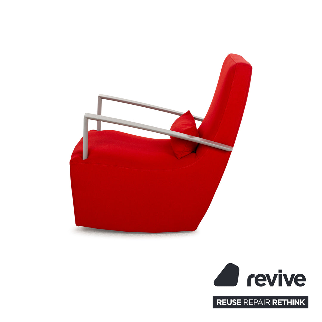 Ensemble de fauteuils en tissu Neo Ligne Roset Rouge